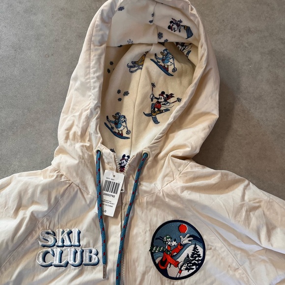 New Disney OUR UNIVERSE Goofy Mickey Ski School Windbreaker Jacket. Large Unisex - Picture 2 of 11
